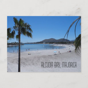 Alcudia Beach and Bay Landschaft Mallorca Spanien Postkarte
