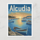Alcudia Spanien Kunst, Dichtung und Musik Postkarte (Vorderseite)
