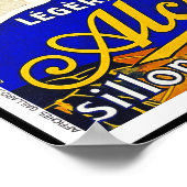 Alcyon Cycles - Französische Vintage Radkunst Poster (Ecke)