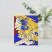 Alcyon Cycles - Vintage Fahrradkunst Postkarte (Stehend Vorderseite)