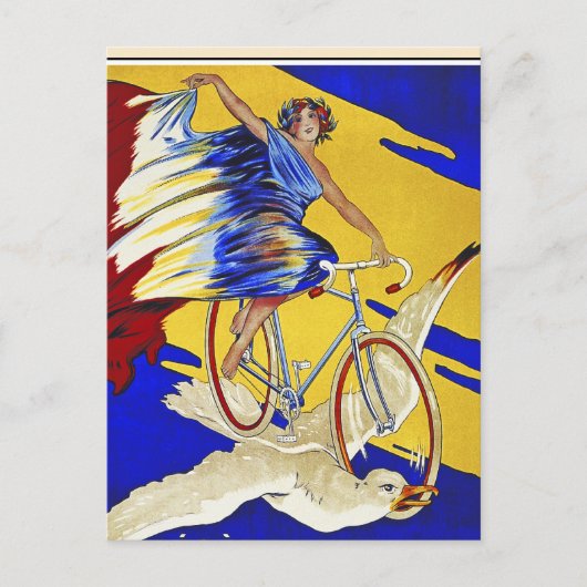 Alcyon Cycles - Vintage Fahrradkunst Postkarte (Vorderseite)