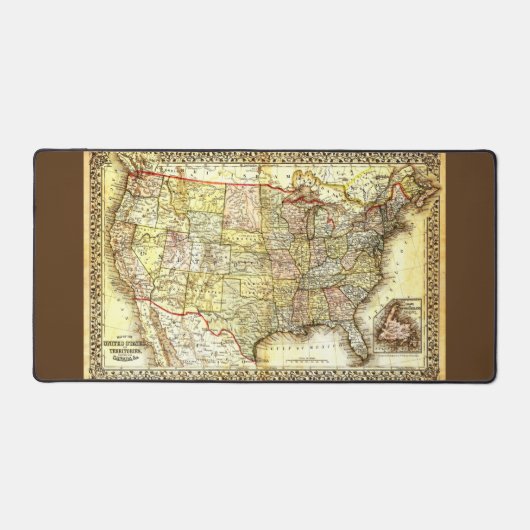 ALD MAP (USA) SCHREIBTISCHUNTERLAGE (Vorderseite)