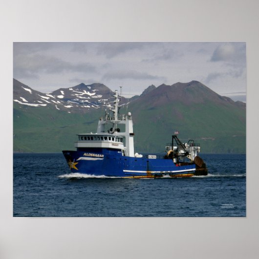 Aldebaran, Fishing Trawler im niederländischen Haf Poster (Vorne)