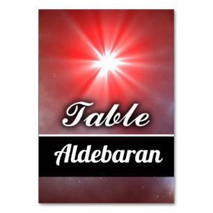 Aldebaran Tischnummer