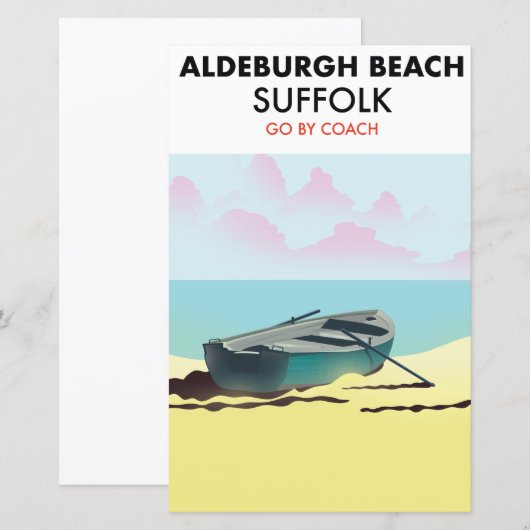 Aldeburgh Beach Suffolk Poster (Vorne/Hinten)