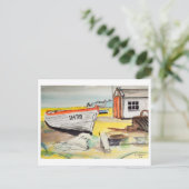 Aldeburgh, Boot am Strand – Küstenkunst Postkarte (Stehend Vorderseite)