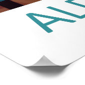 Aldeburgh England Travel Poster Vintage Ski (Ecke)