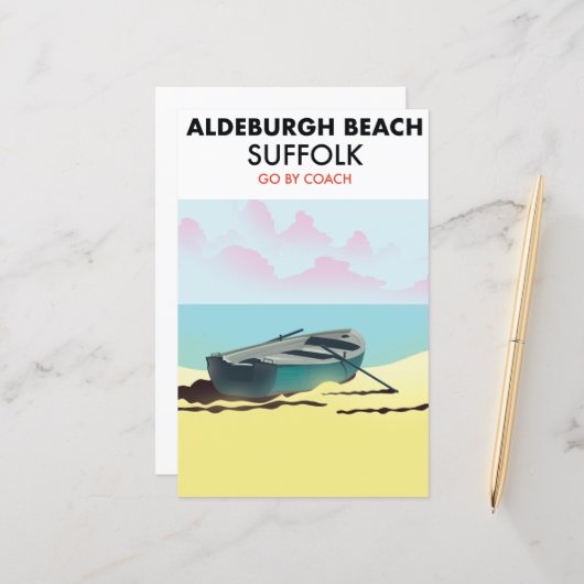 Aldeburgh Strand Suffolk Poster (Vorderseite/Rückseite Beispiel)