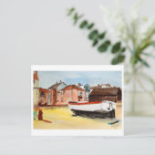 Aldeburgh, Suffolk Landschaft – Küstenkunst Postkarte (Stehend Vorderseite)