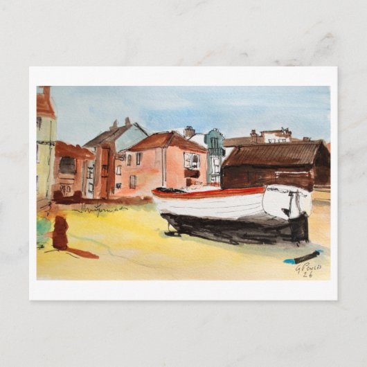 Aldeburgh, Suffolk Landschaft – Küstenkunst Postkarte (Vorderseite)