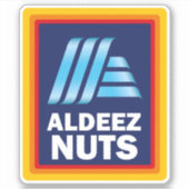 ALDEEZ NUTS AUFKLEBER (Vorderseite)