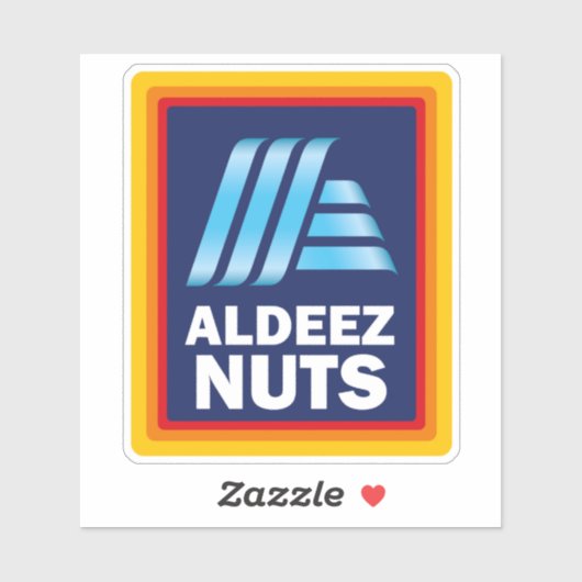 ALDEEZ NUTS AUFKLEBER (Blatt)