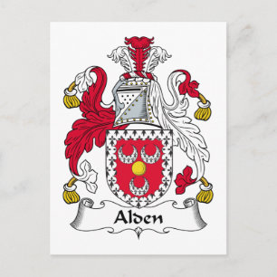 Alden Familienwappen Postkarte