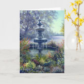 "Alden Lane Fountain" Karte (Gelbe Blume)