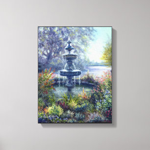 "Alden Lane Fountain" Leinwanddruck