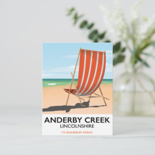 Alderby Seaside Poster Postkarte