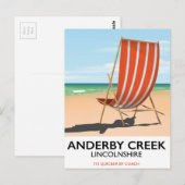 Alderby Seaside Poster Postkarte (Vorne/Hinten)
