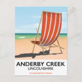 Alderby Seaside Poster Postkarte (Vorderseite)