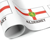 Alderney, Flag Geschenkpapier (Rolleneckpunkt)