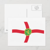 Alderney Flag Postcard Postkarte (Vorne/Hinten)