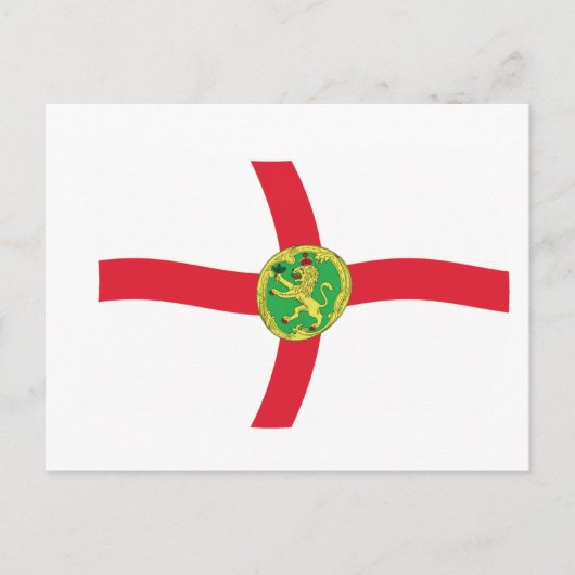 Alderney Flag Postcard Postkarte (Vorderseite)