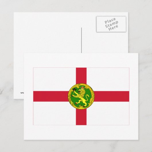 Alderney Flag Postkarte (Vorne/Hinten)