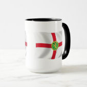 Alderney Flag Tasse (VorderseiteRechts)