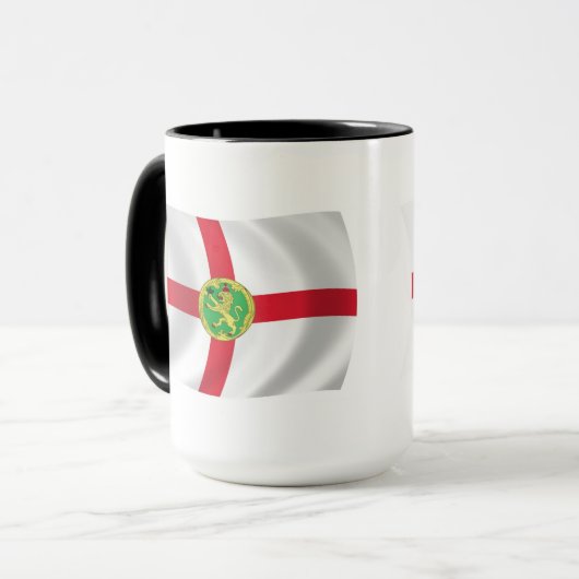 Alderney Flag Tasse (Vorderseite Links)