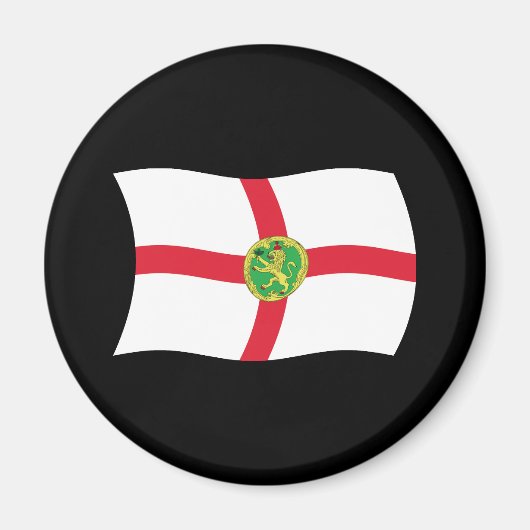 Alderney-Flagge-Magnet Magnet (Vorne)