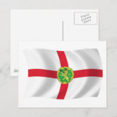 Alderney-Flagge Postkarte (Vorne/Hinten)