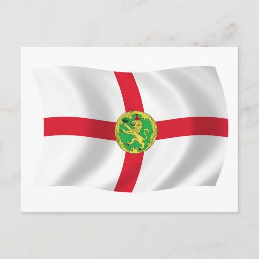 Alderney-Flagge Postkarte (Vorderseite)