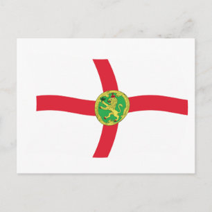 Alderney-Flagge Postkarte