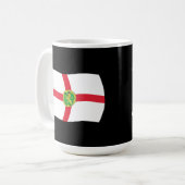 Alderney-Flaggen-Tasse Kaffeetasse (Vorderseite Links)