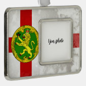 Alderney Rahmen-Ornament Silber (Rechts)