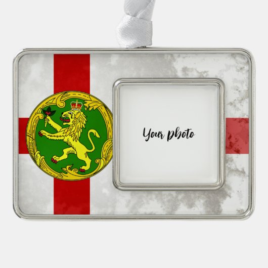 Alderney Rahmen-Ornament Silber (Vorderseite)