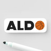 Aldo Basketball Namensschild (Beispiel)
