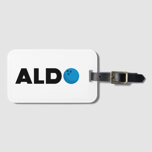 Aldo Bowling Gepäckanhänger (Vorderseite (Horizontal))