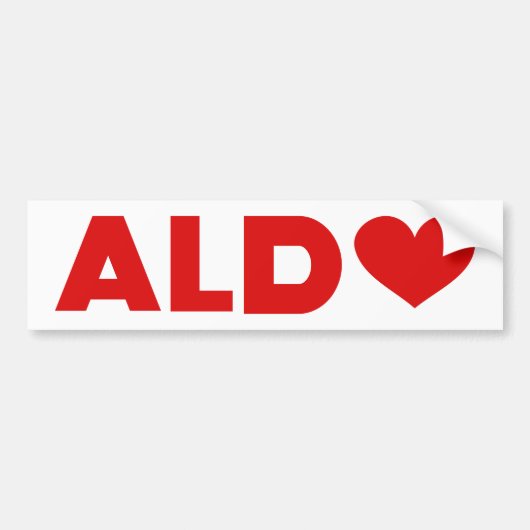 Aldo Liebe Autoaufkleber (Vorne)