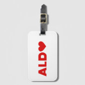 Aldo Liebe Gepäckanhänger (Vorderseite Vertikal)