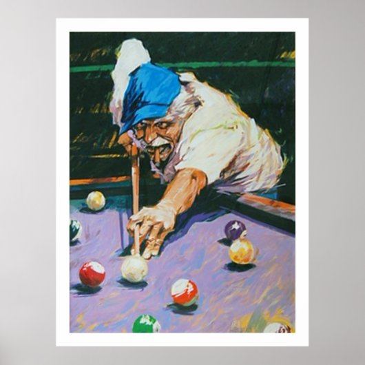 Aldo Luongo Billiards Poster (Vorne)