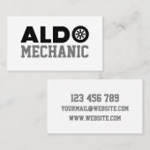 Aldo Mechanic Business Card Visitenkarte (Vorne/Hinten)