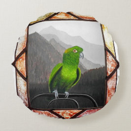Aldo My Amazon Parrot Rundes Kissen