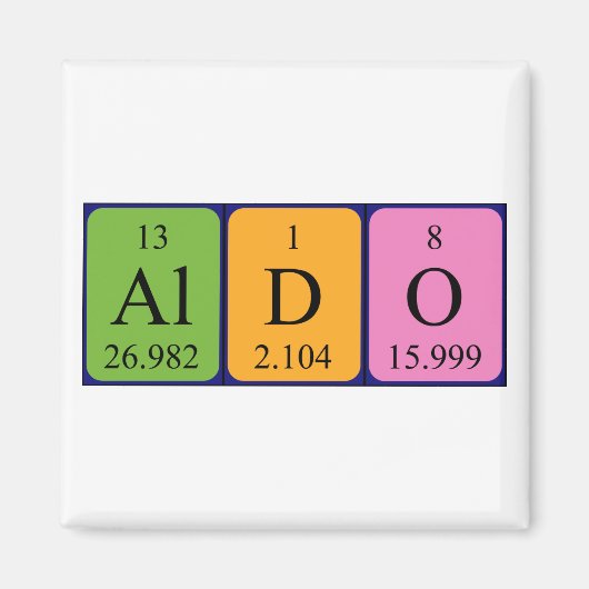 Aldo Periodenmagnet Magnet (Vorne)