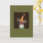 Aldous die Kolibri-Karte Karte (Gelbe Blume)