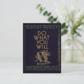 Aldous Huxley Book Postkarte (Stehend Vorderseite)