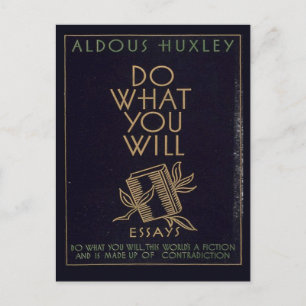 Aldous Huxley Book Postkarte