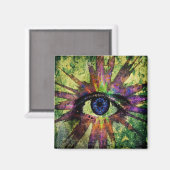 Aldrichs 4 Großquadratisches Magnet (Vorderseite/Rückseite)