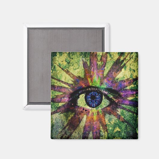 Aldrichs 4 Großquadratisches Magnet (Vorderseite/Rückseite)