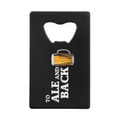 Ale and back - Bier-Preis Geldbeutel Flaschenöffner (Vorderseite)