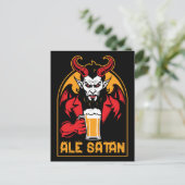 Ale Satan - Bier Drinks Postkarte (Stehend Vorderseite)